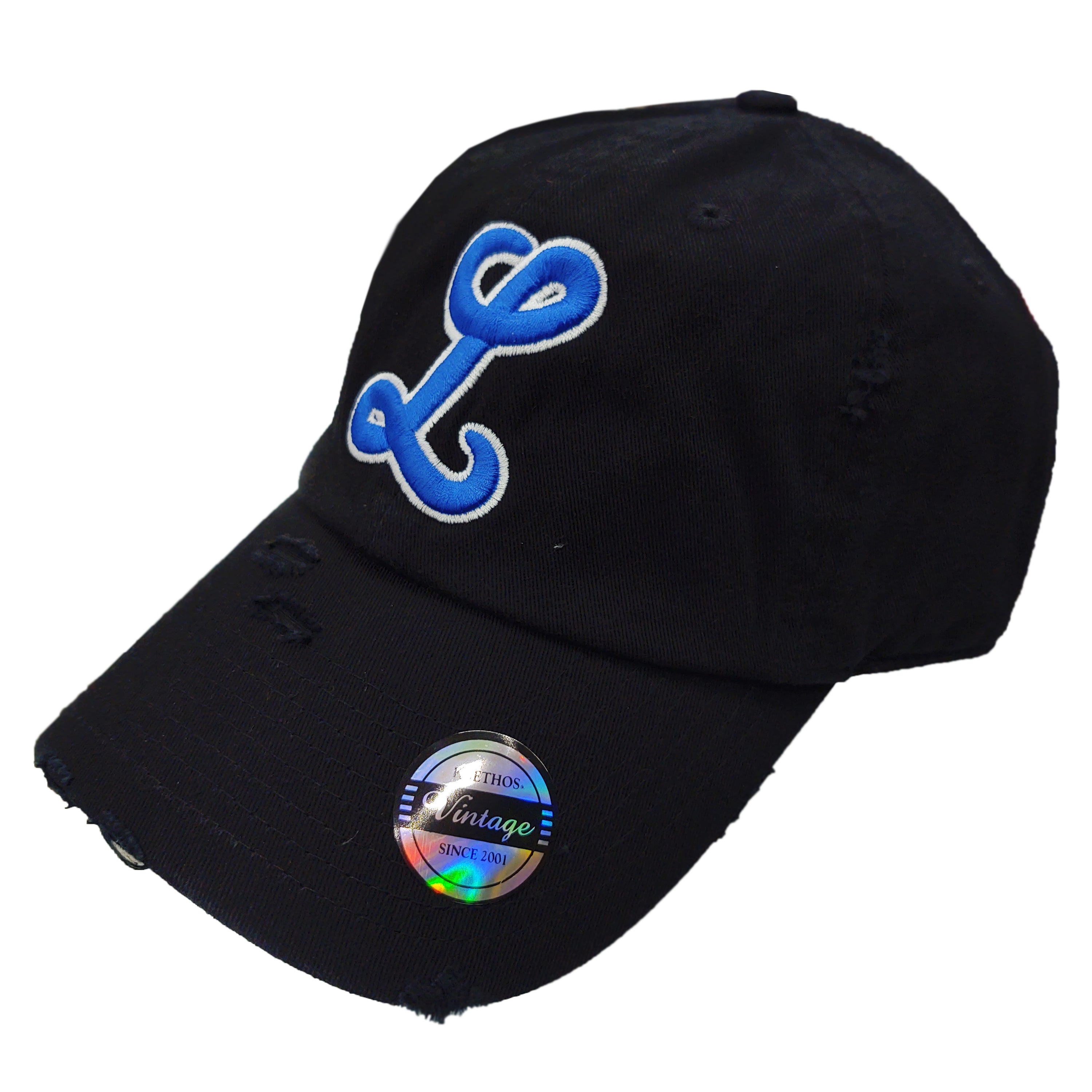 Gorra de Béisbol Tigres del Licey Vintage Desgastada – Logo "L" Bordado, Sombrero Ajustable Unisex