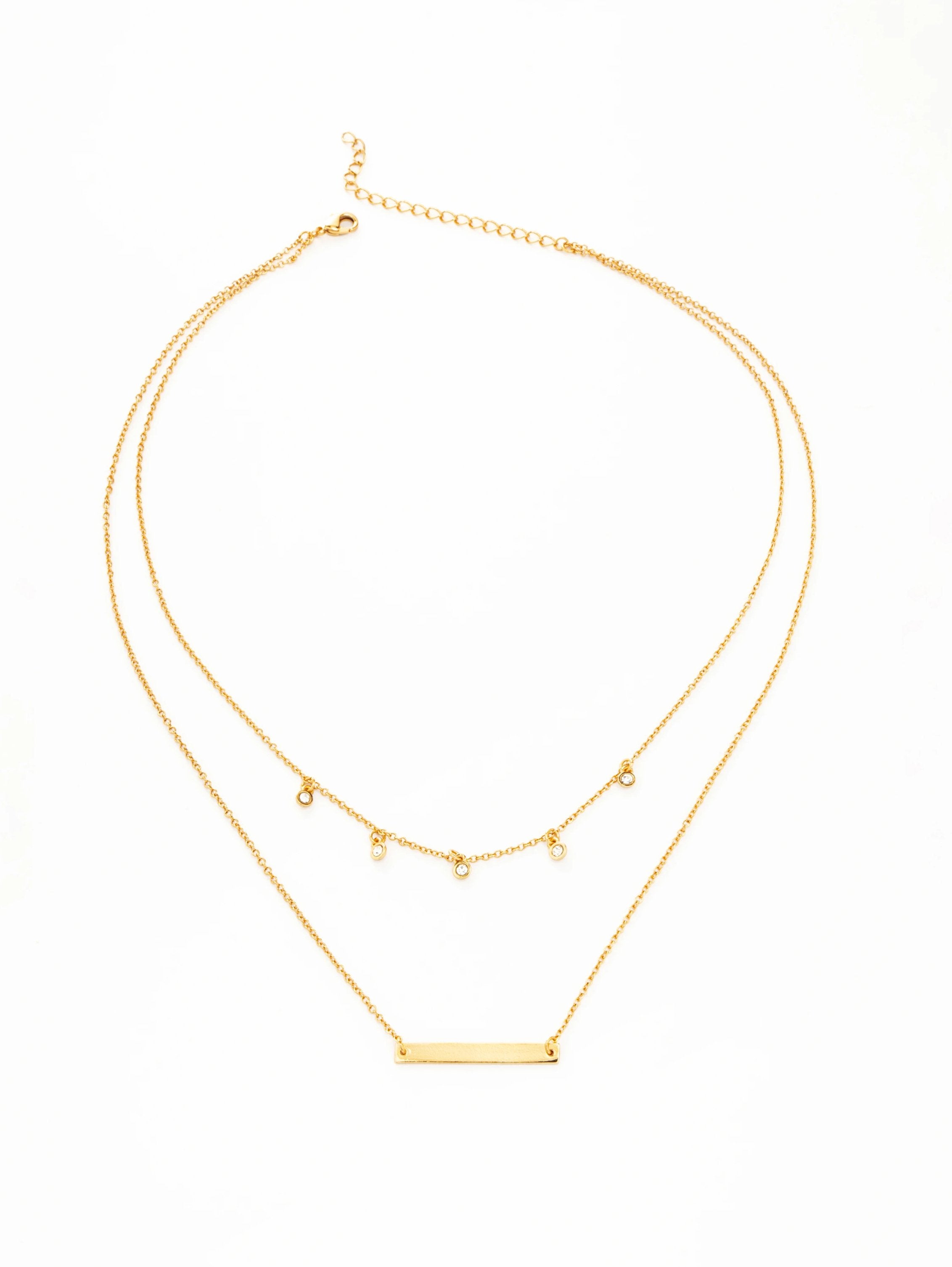 Layered Gem Necklace