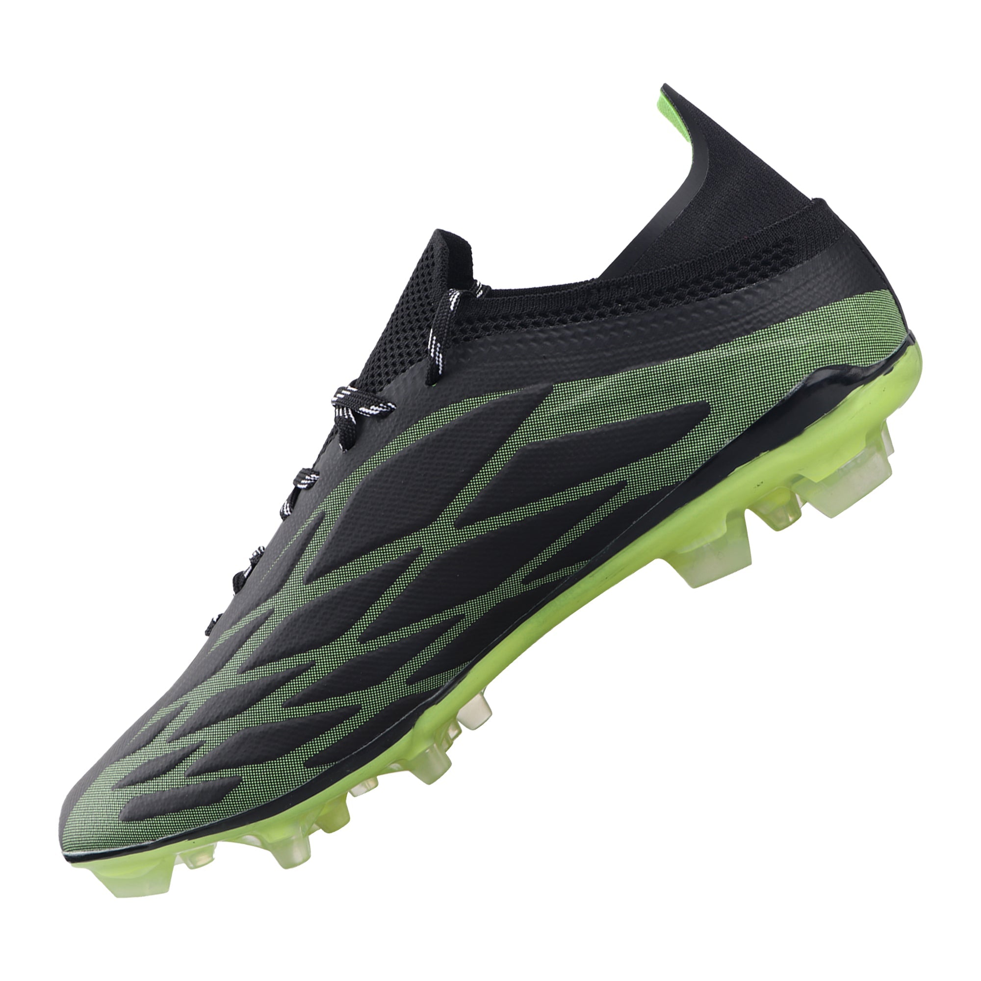 Provo Adult Firm Ground Soccer Cleats - Black/Lime