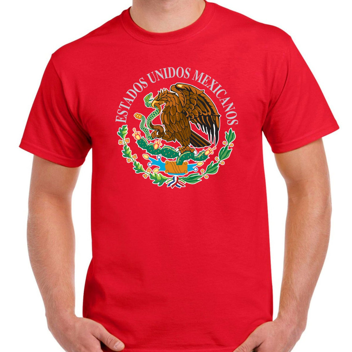 Camisetas con Escudo Mexicano Impreso con Alta Calidad