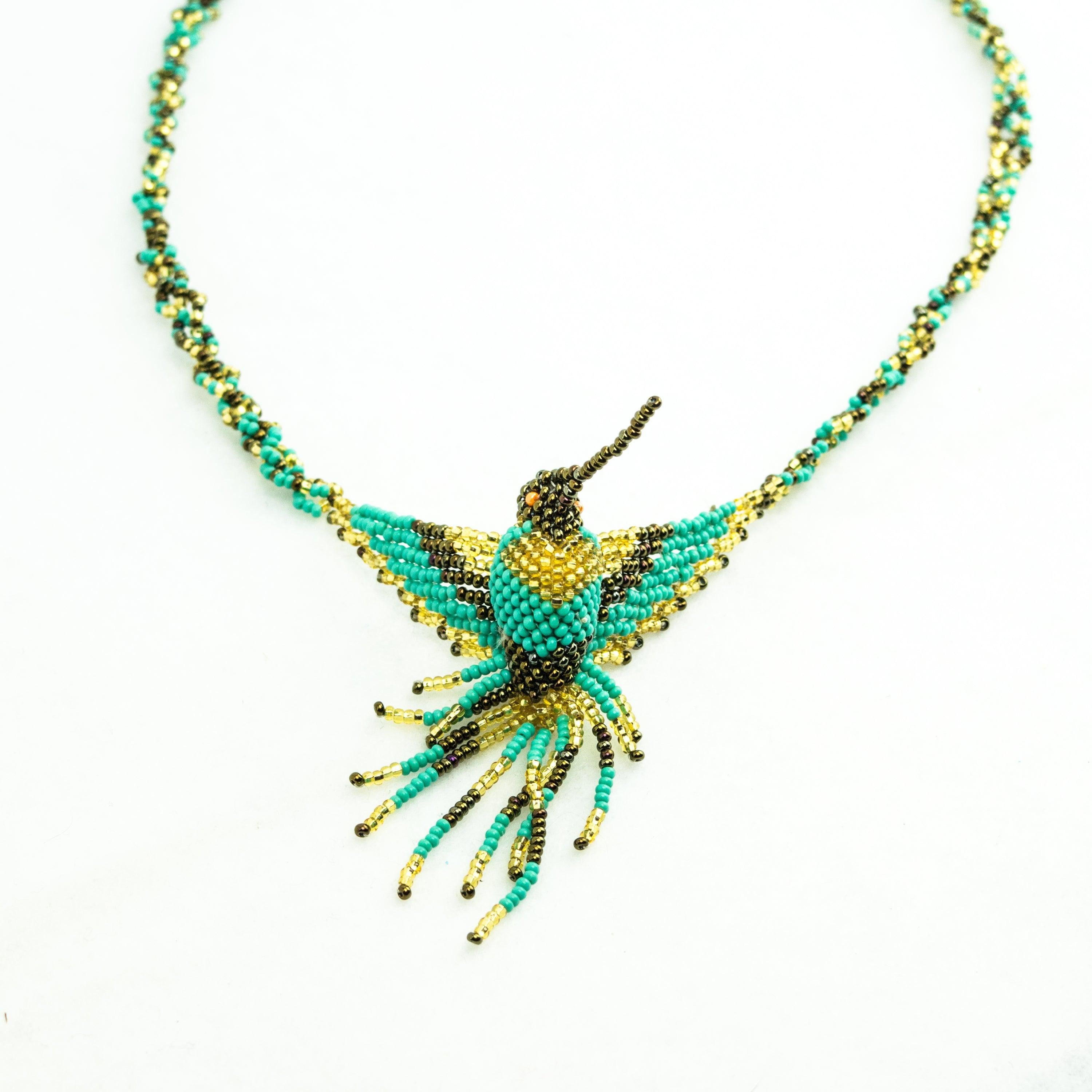 Collar de cuentas de colibrí surtido - Guatemala