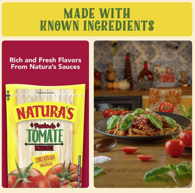 Natura's Natural Sofrito Criollo, Cheese, Ranchera and Tomato Pasta Sauce, in 7.1oz. Easy-Open Pouch (Pack of 4)