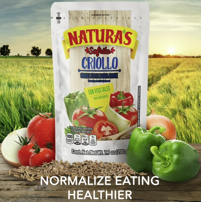 Natura's Sofrito Criollo Pasta Sauce, in 7.1oz. Easy-Open Pouch (1 Pack)