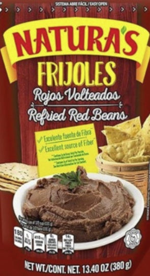 Natura's Refried Red Beans - 13.40 oz (1 Pack)
