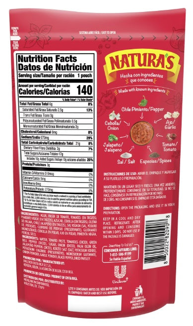 Natura's Pasta Sauce, Ranchera 7.1 oz (1 Pack)