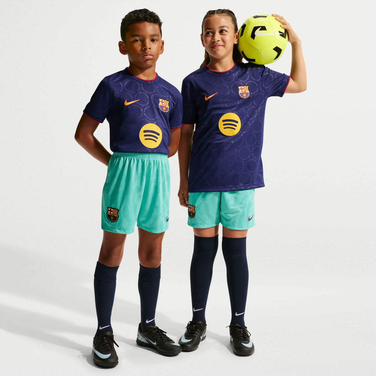 Nike 2026-27 FC Barcelona Youth Stadium Third Shorts