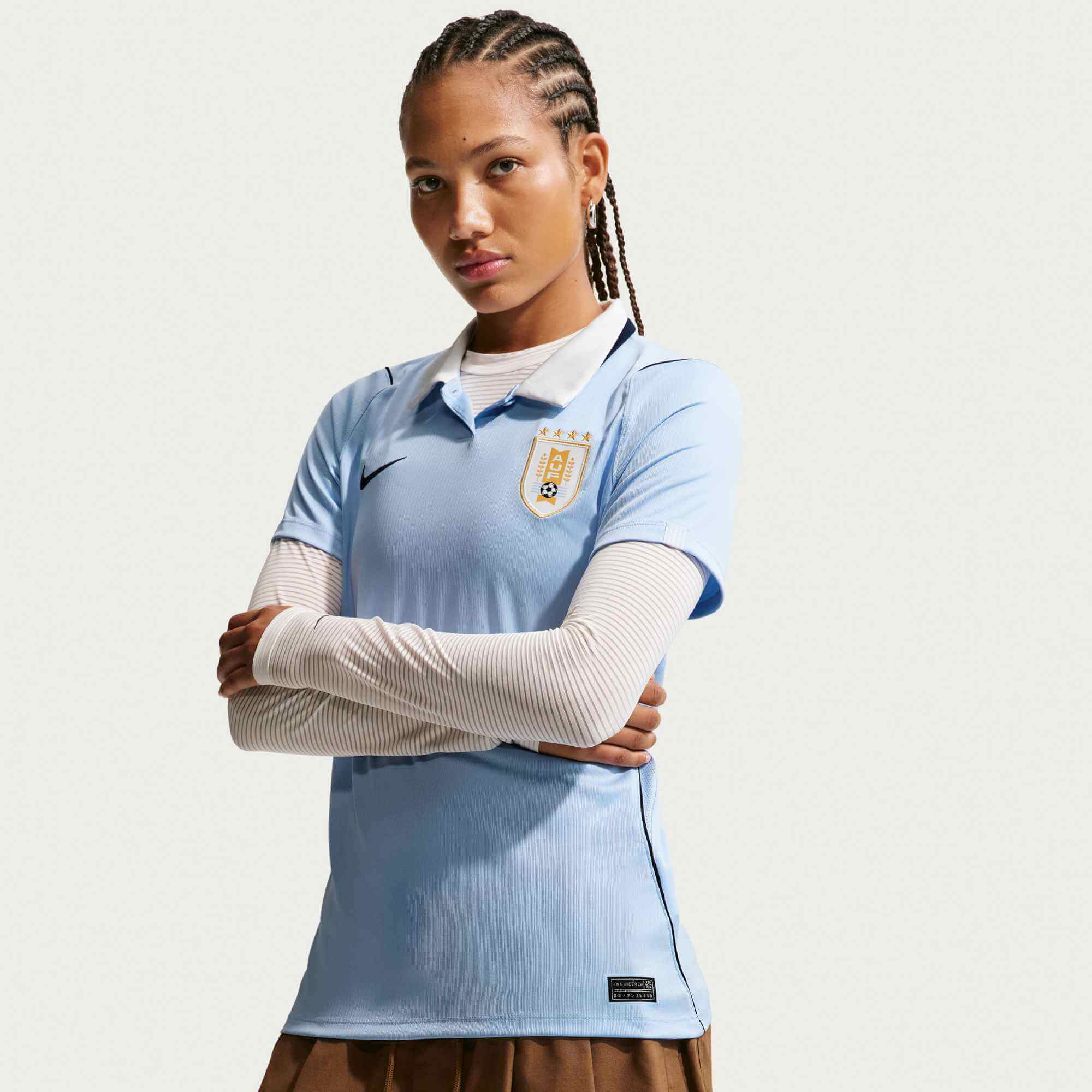 Nike 2026 Uruguay Women's Stadium Home Soccer Jersey