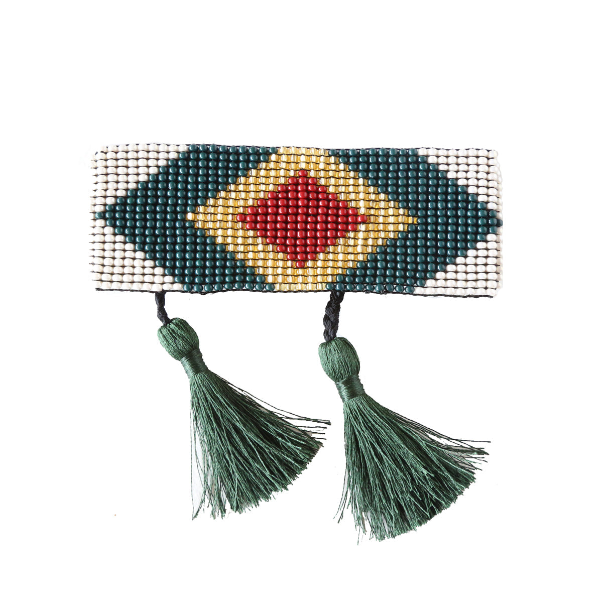 Olive Diamond Tassel Bracelet
