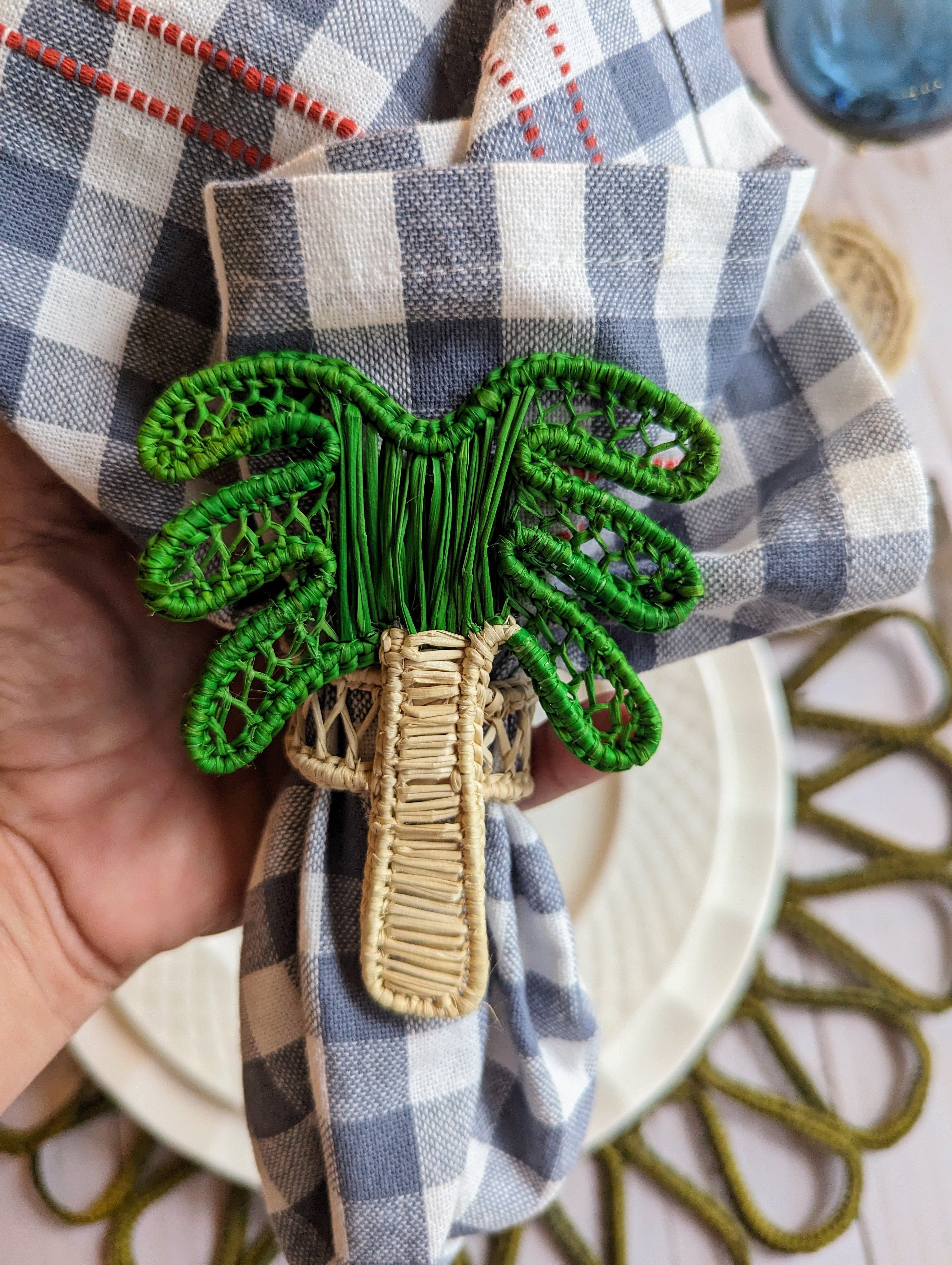 Palm Handwoven Iraca Palm Napkin Ring