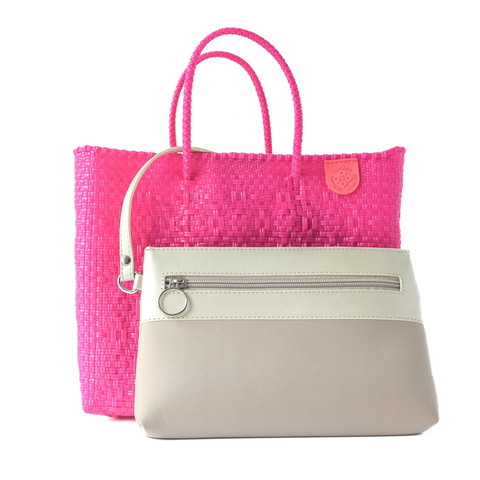 Bolso cruzado de resort tejido mediano Vallarta