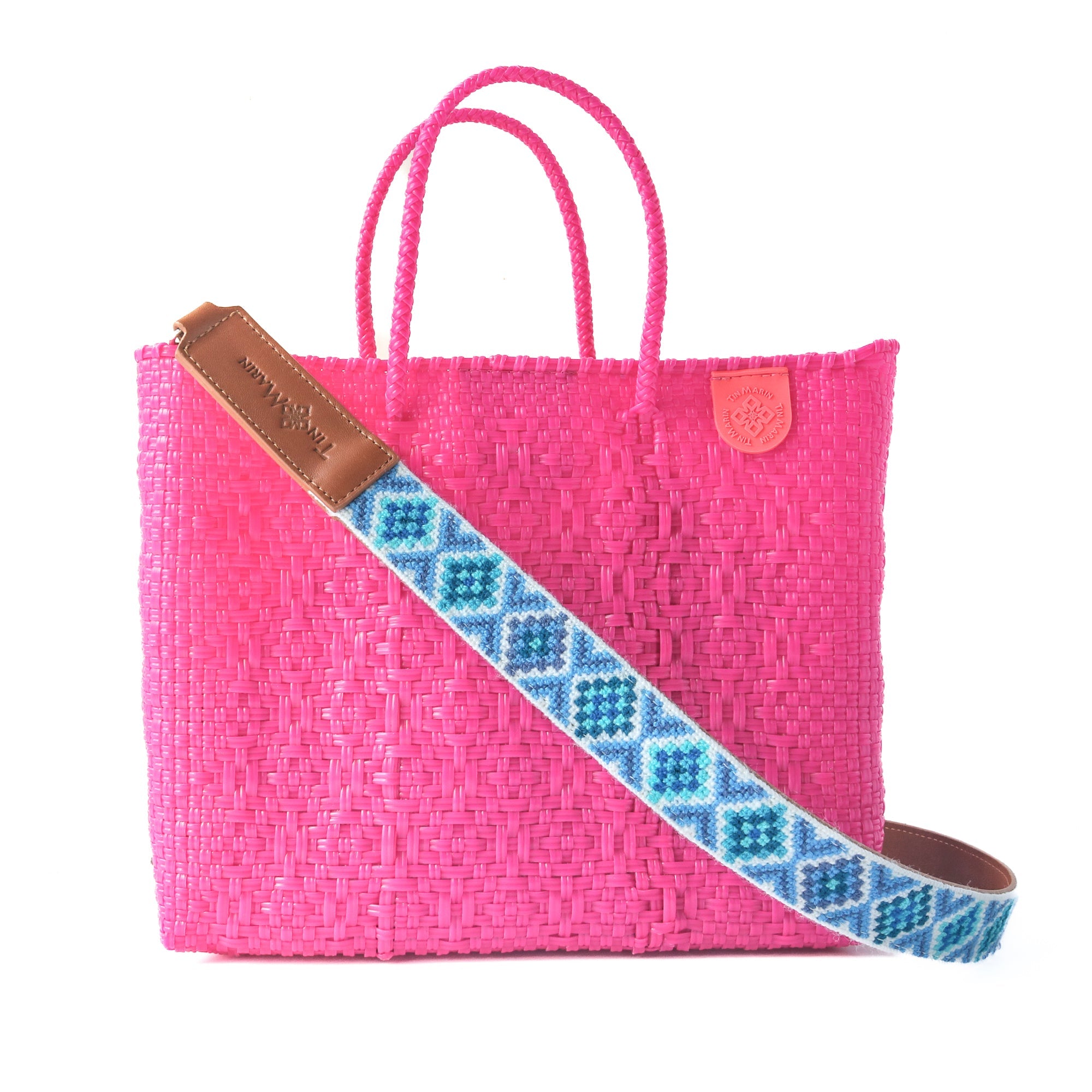 Bolso cruzado de resort tejido mediano Vallarta