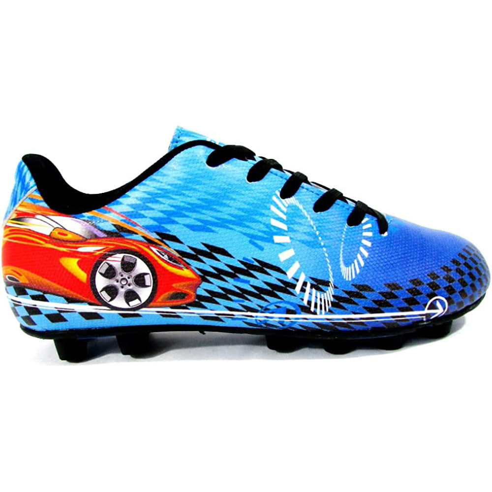 Racer Firm Ground Soccer Shoes -Blue/Red