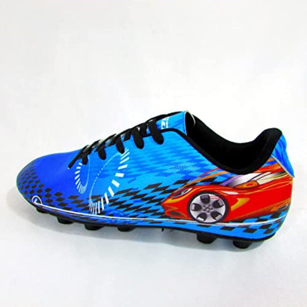 Racer Firm Ground Soccer Shoes -Blue/Red