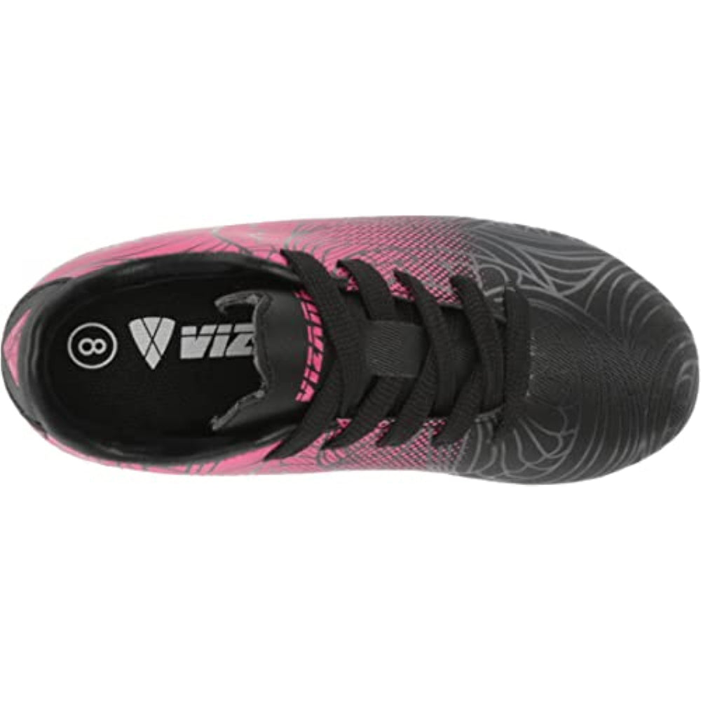 Cali Firm Ground Soccer Shoes -Black/Pink