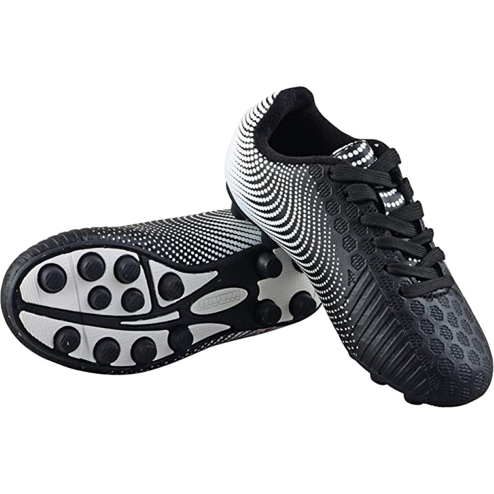 Youth Stealth Firm Ground Soccer Shoes -Black/White