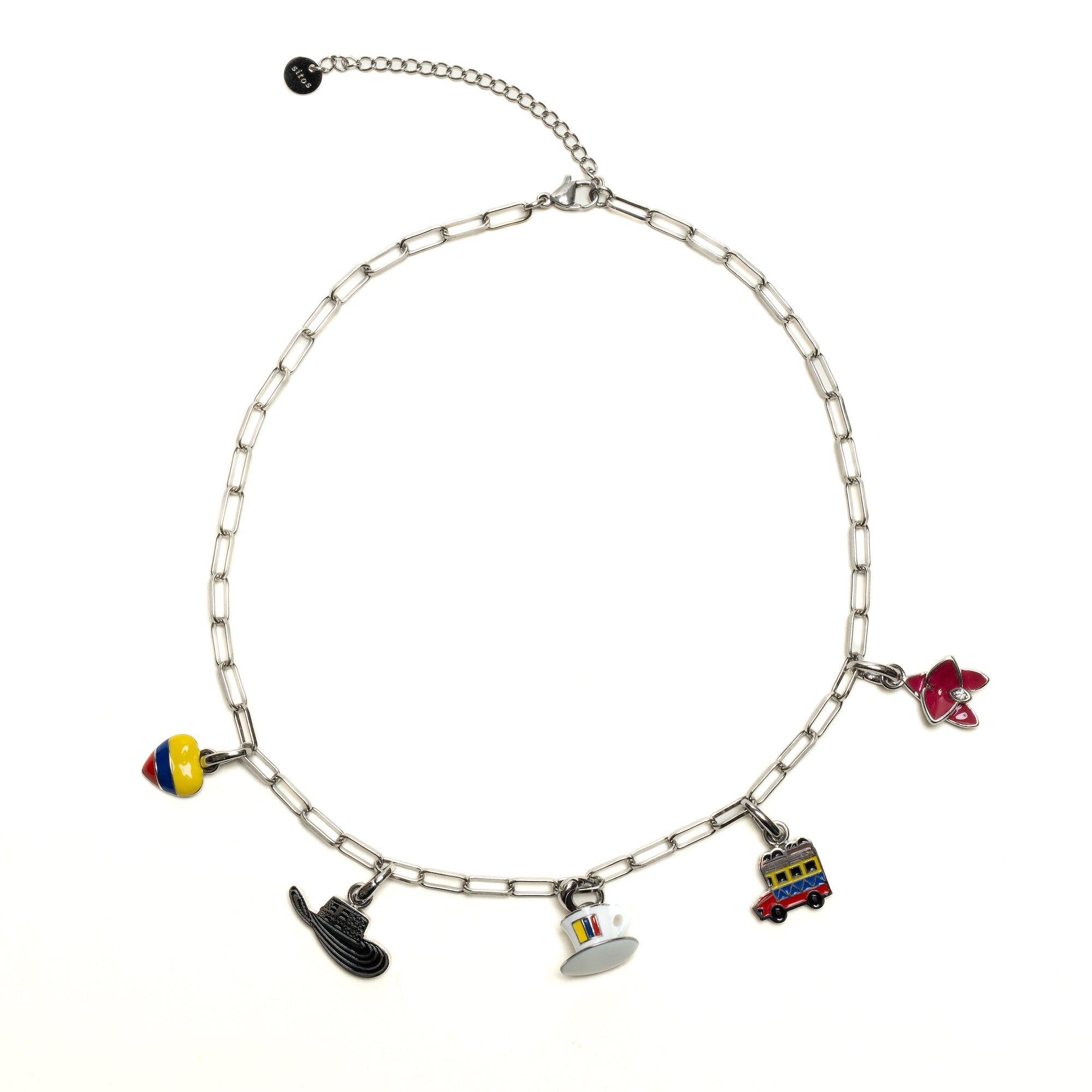 Paperclip Chain Necklace - Colombian Charms Collection