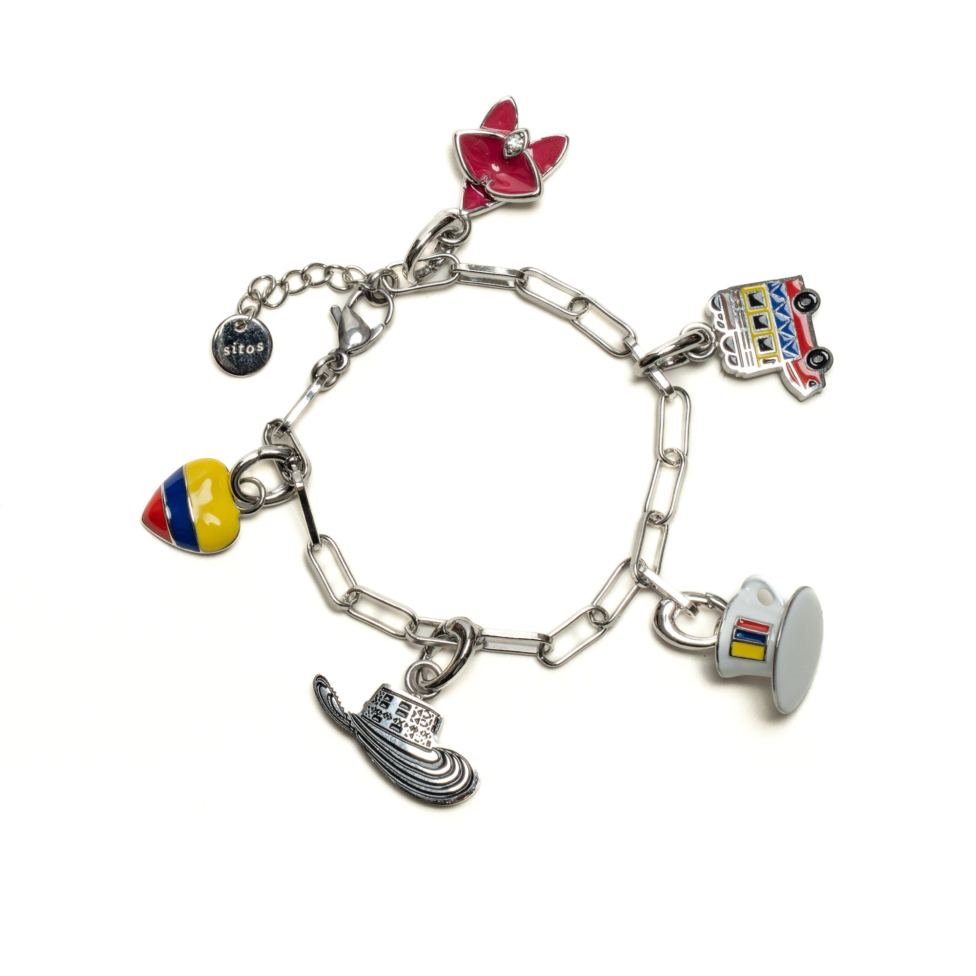 Paperclip Chain Bracelet - Colombian Charms Collection