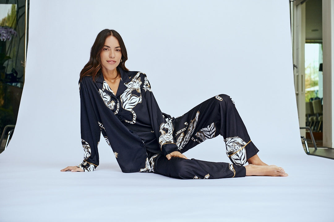 Conjunto de pijama de seda lavable - Kenia