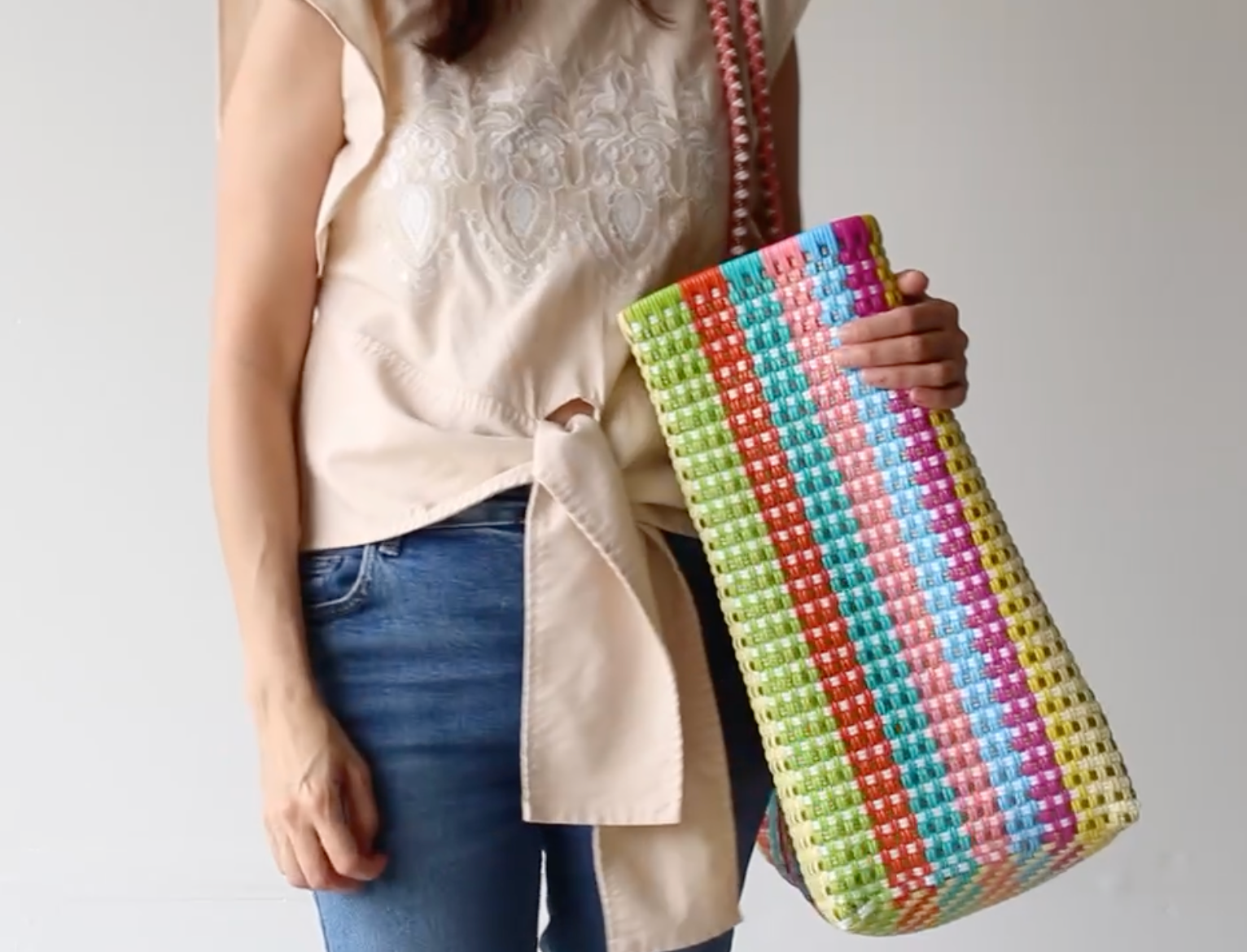 MexiMexi Multicolor Extra Large Tote | Artisanal Beach Bag