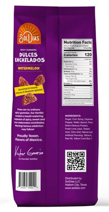 SolDias Gomitas Picantes - Dulces Enchilados - Sandía 18oz