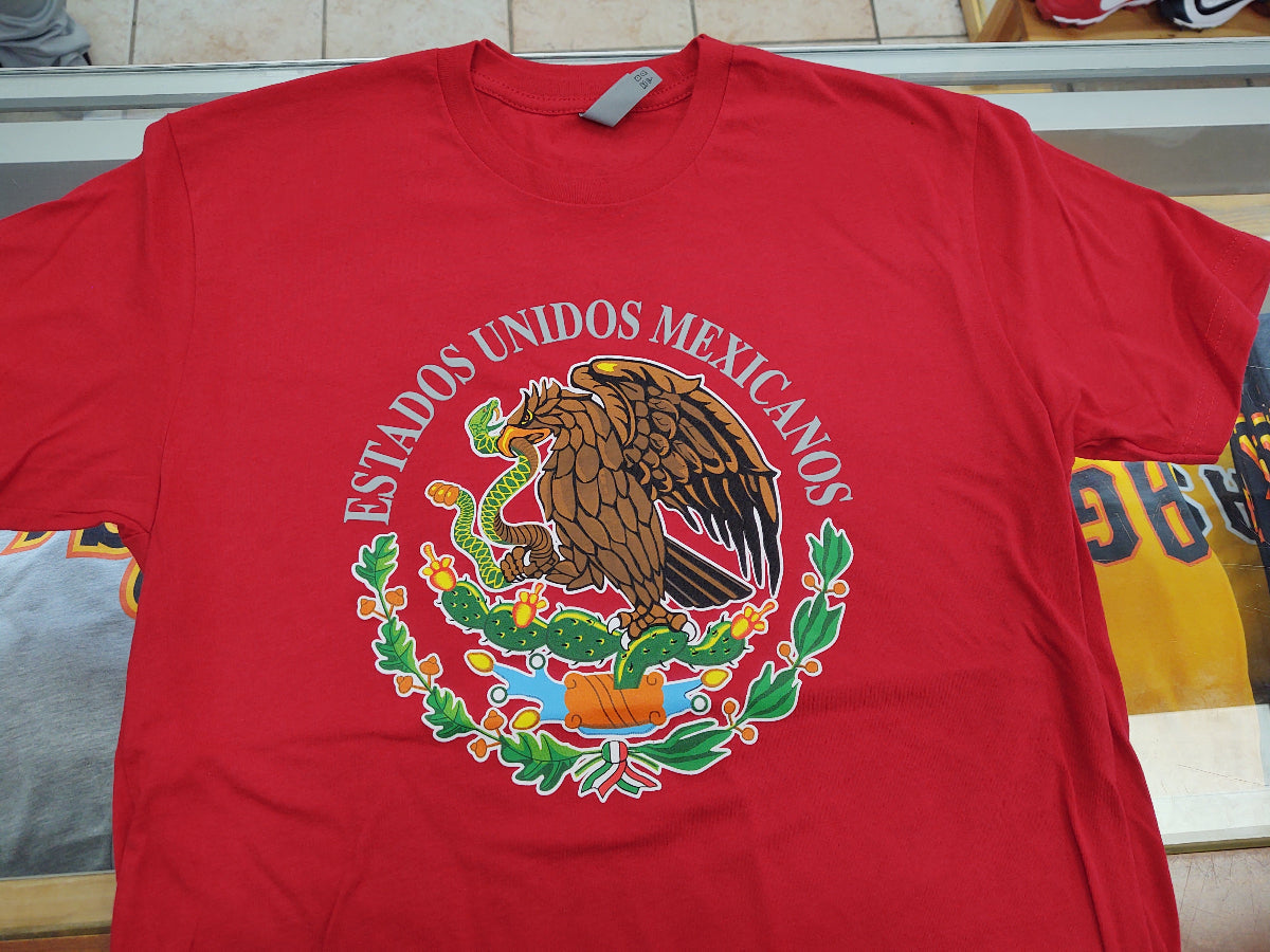 Camisetas con Escudo Mexicano Impreso con Alta Calidad