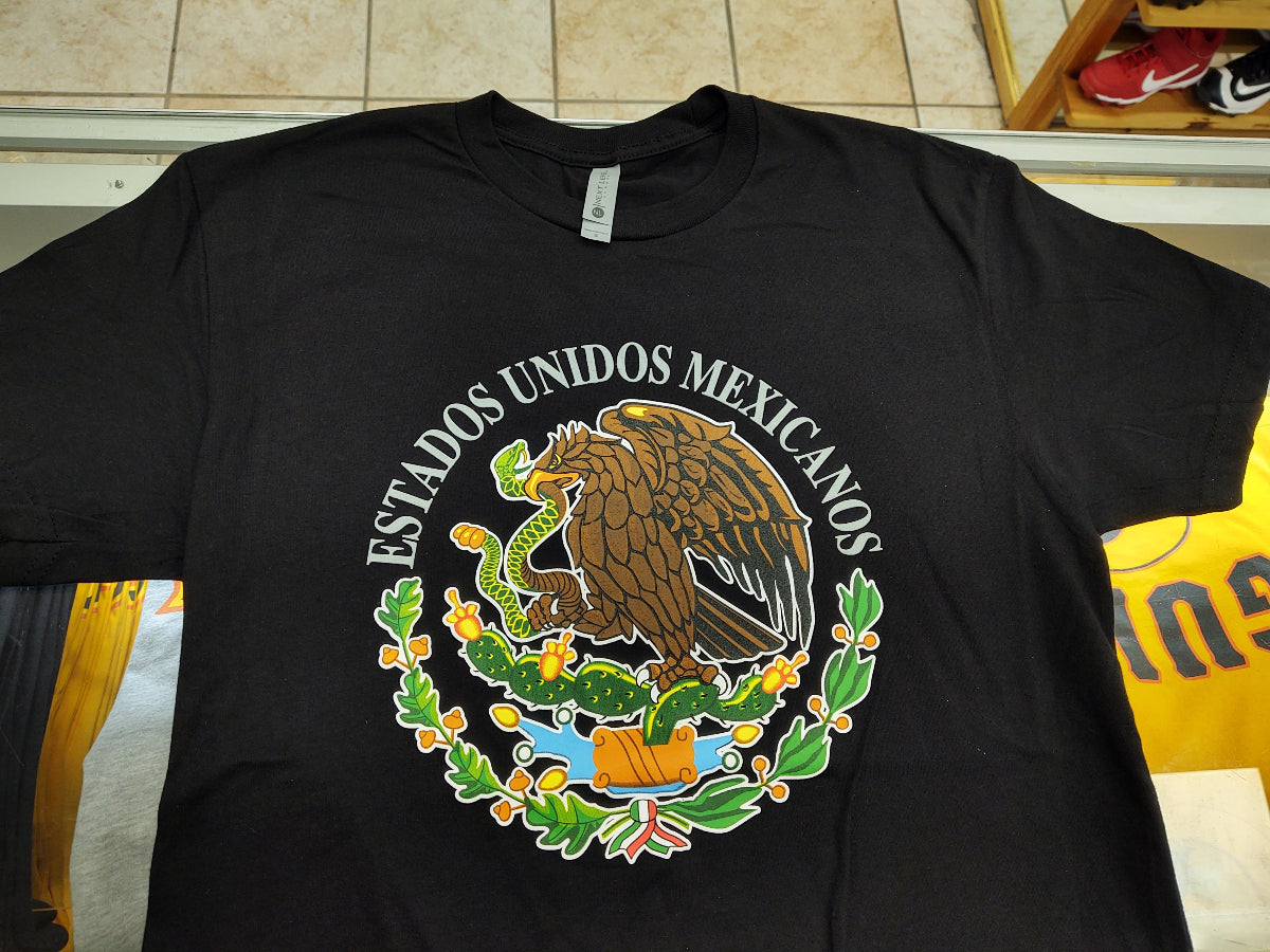 Camisetas con Escudo Mexicano Impreso con Alta Calidad
