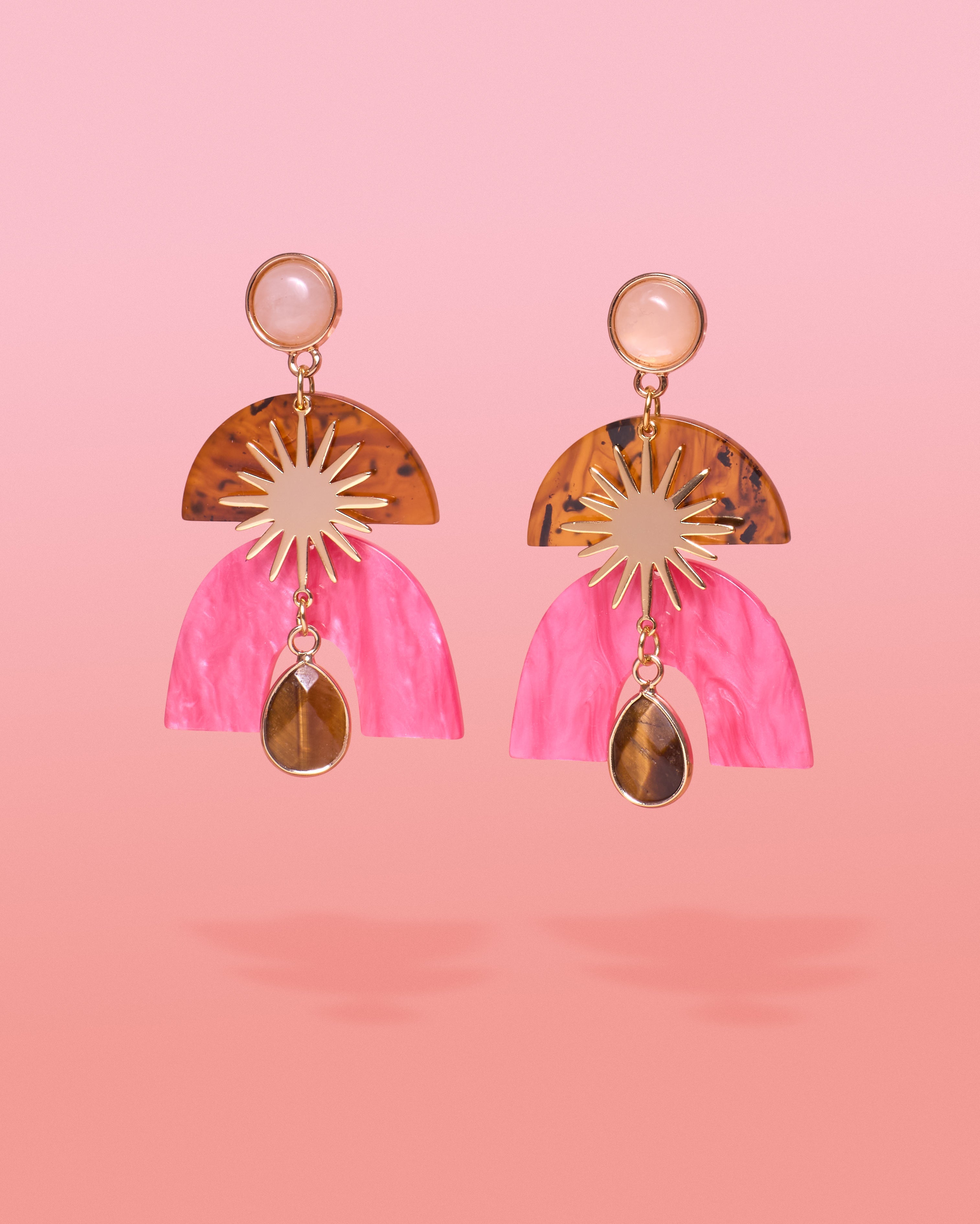 Aretes colgantes Pai Bronze Deco