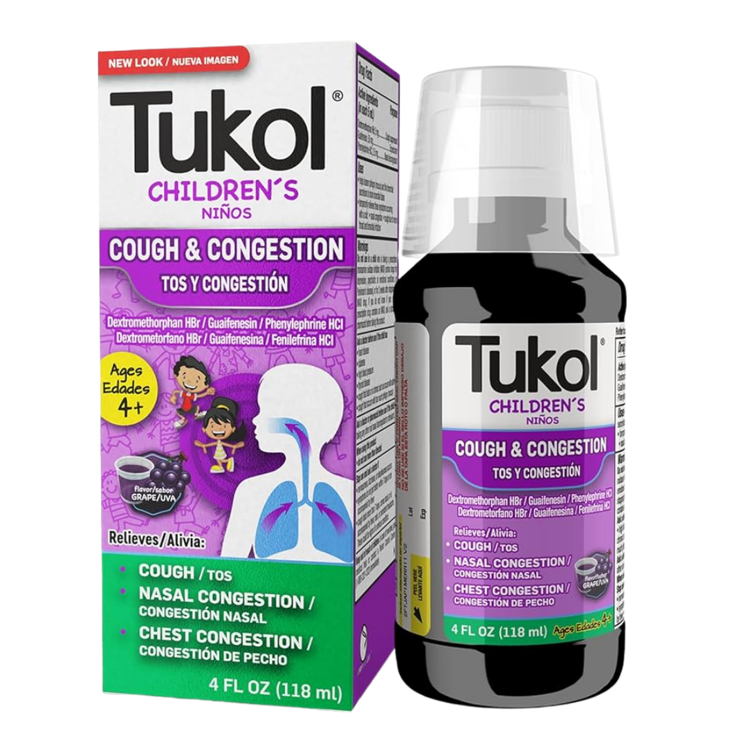 Jarabe para la tos para niños Tukol (variedad, 4 oz)