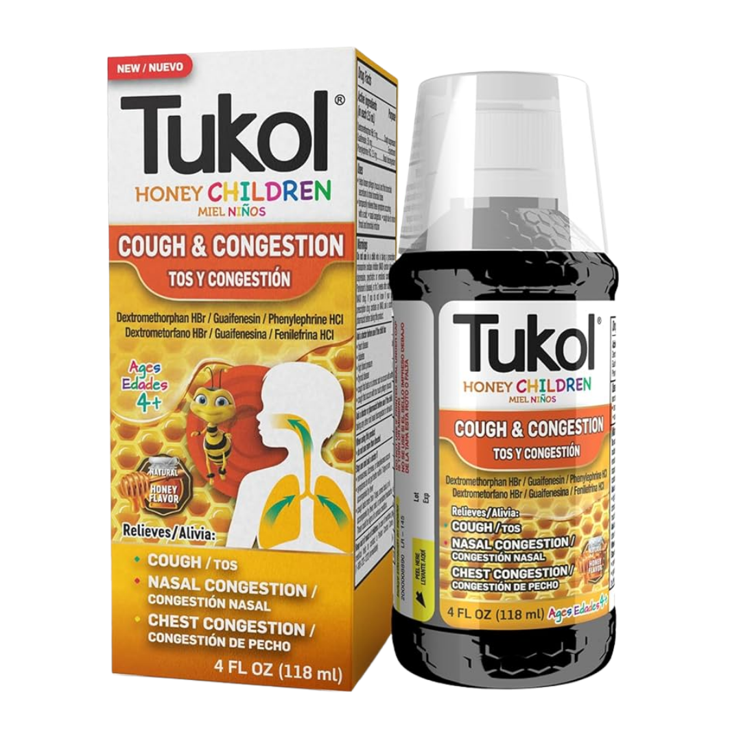 Jarabe para la tos para niños Tukol Children’s Honey (4 oz)