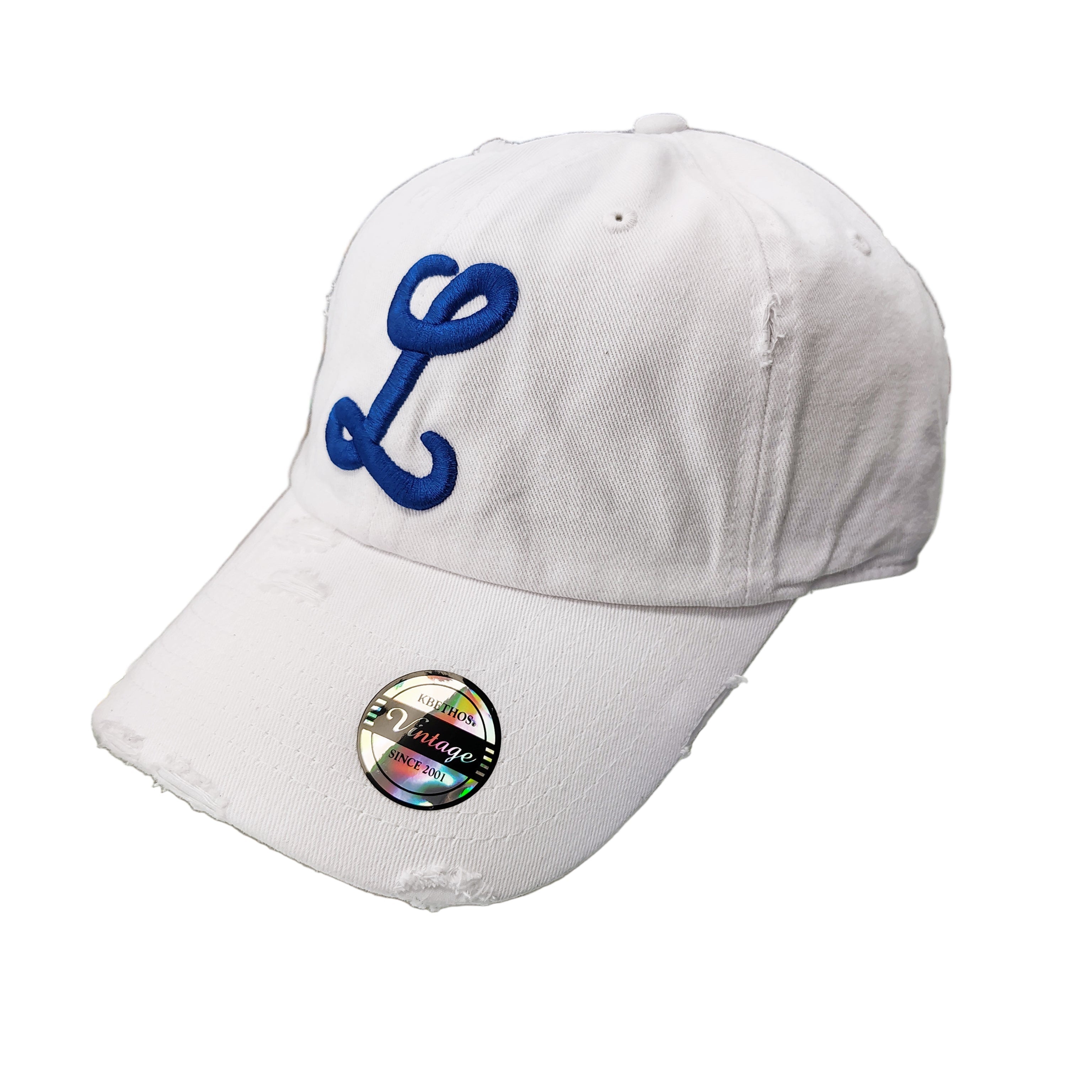 Gorra de Béisbol Tigres del Licey Vintage Desgastada – Logo "L" Bordado, Sombrero Ajustable Unisex