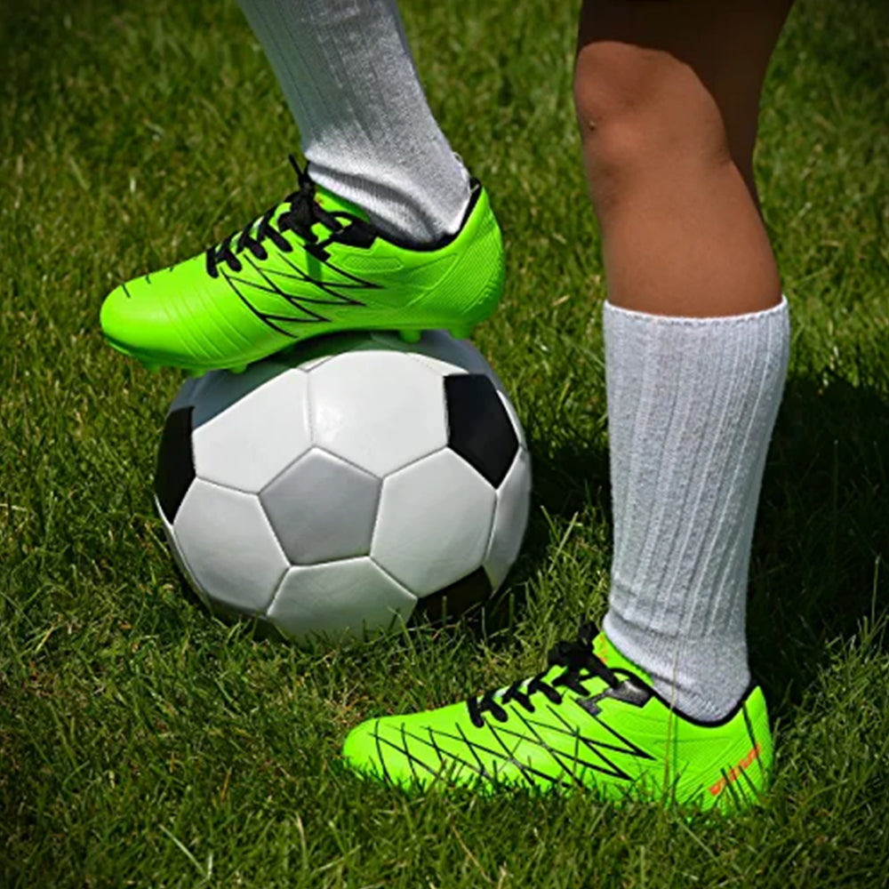 Boca Firm Ground Soccer Cleats - Green/Black
