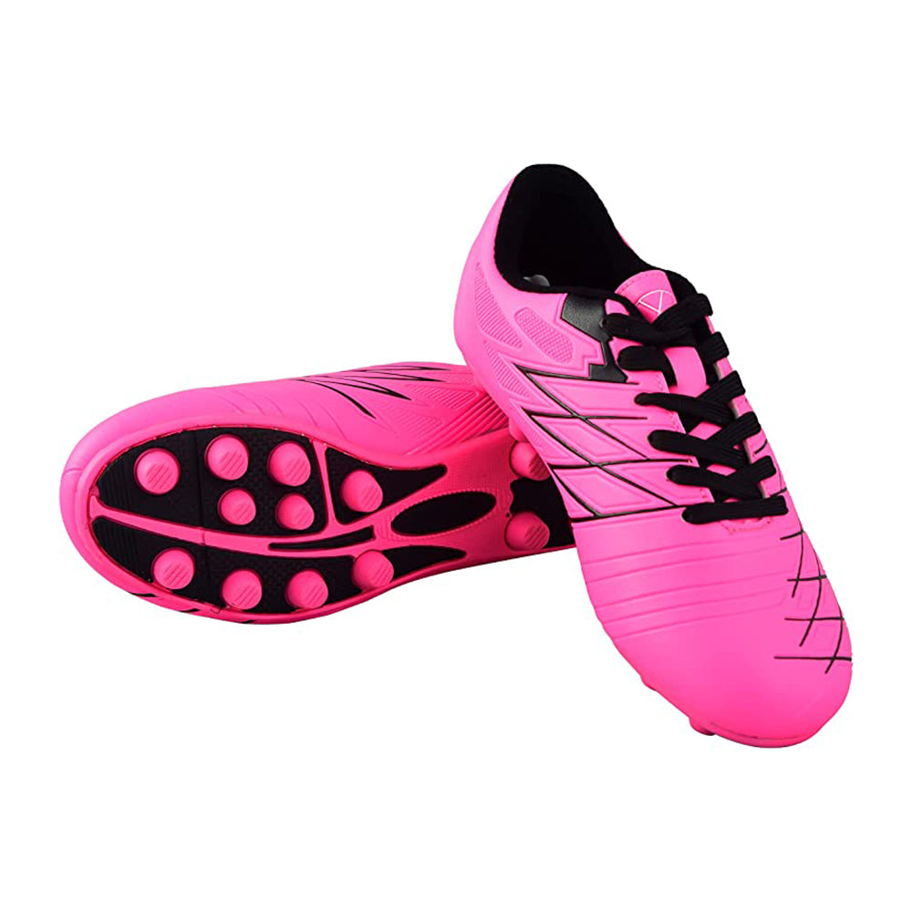 Boca Firm Ground Soccer Shoes - Pink/Black