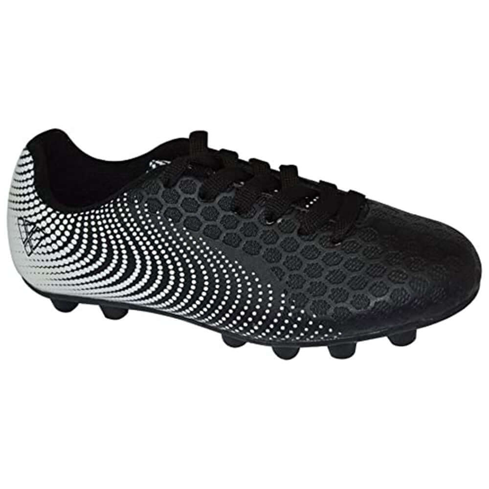 Youth Stealth Firm Ground Soccer Shoes -Black/White