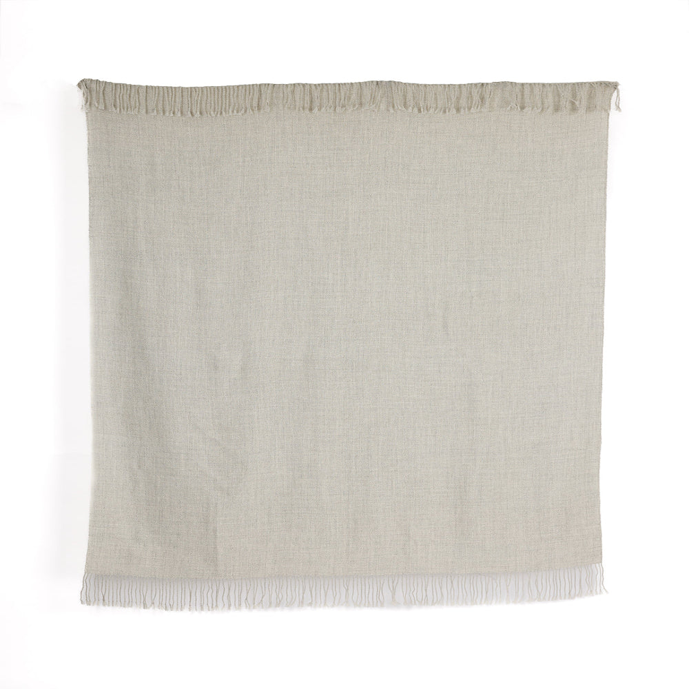 Wasi Collection - Manta de bebé alpaca plateada 100% sin teñir, tejida a mano de Perú