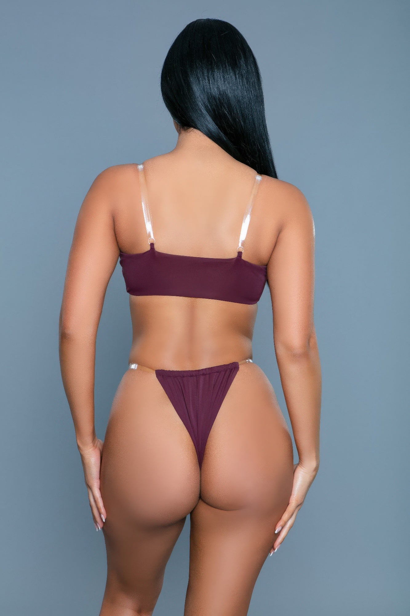 Women’s Swimmers Swimwear - Black Minimalist Design
