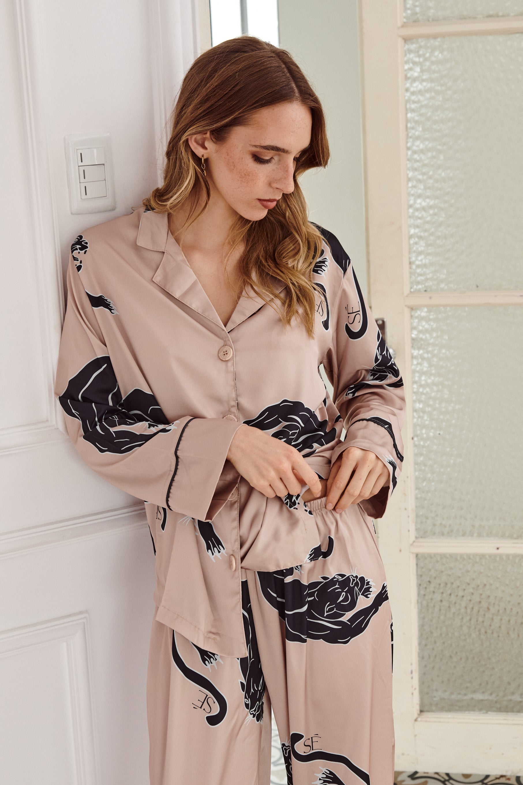 Conjunto de Pijama de Seda Lavable - Thera