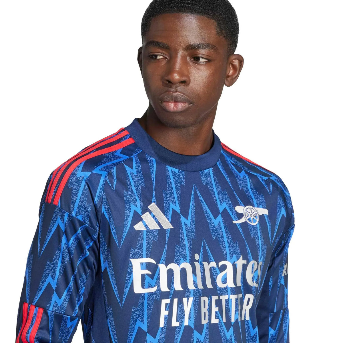 adidas 2025-26 Arsenal Men's Stadium Away Long-Sleeve Soccer Jersey