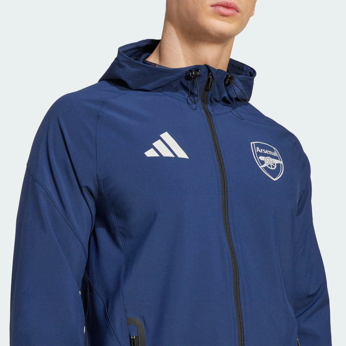adidas 2025-26 Arsenal Men's Tiro 25 Competition Vis Tech Travel Jacket