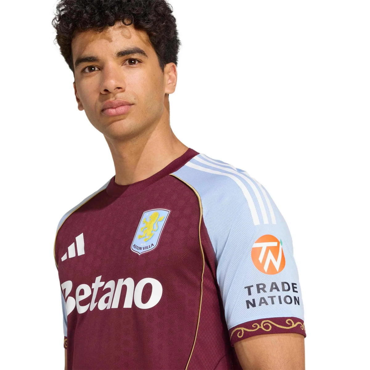 adidas 2025-26 Aston Villa Men's Authentic Home Soccer Jersey