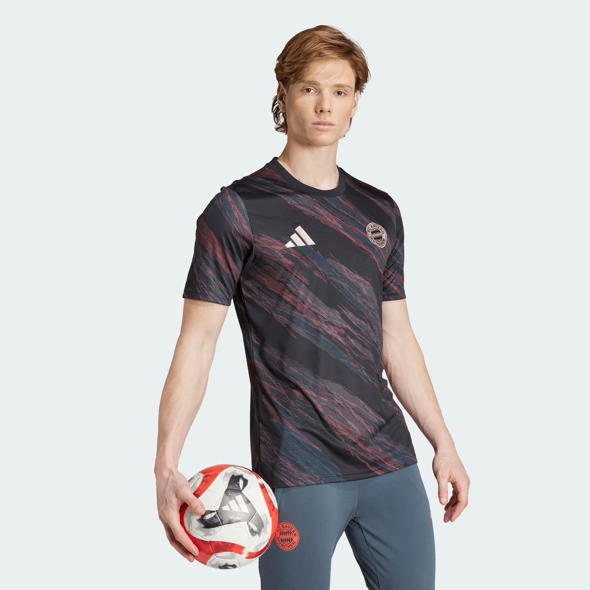 adidas 2025-26 Bayern Munich Men's Pre-Match Soccer Jersey