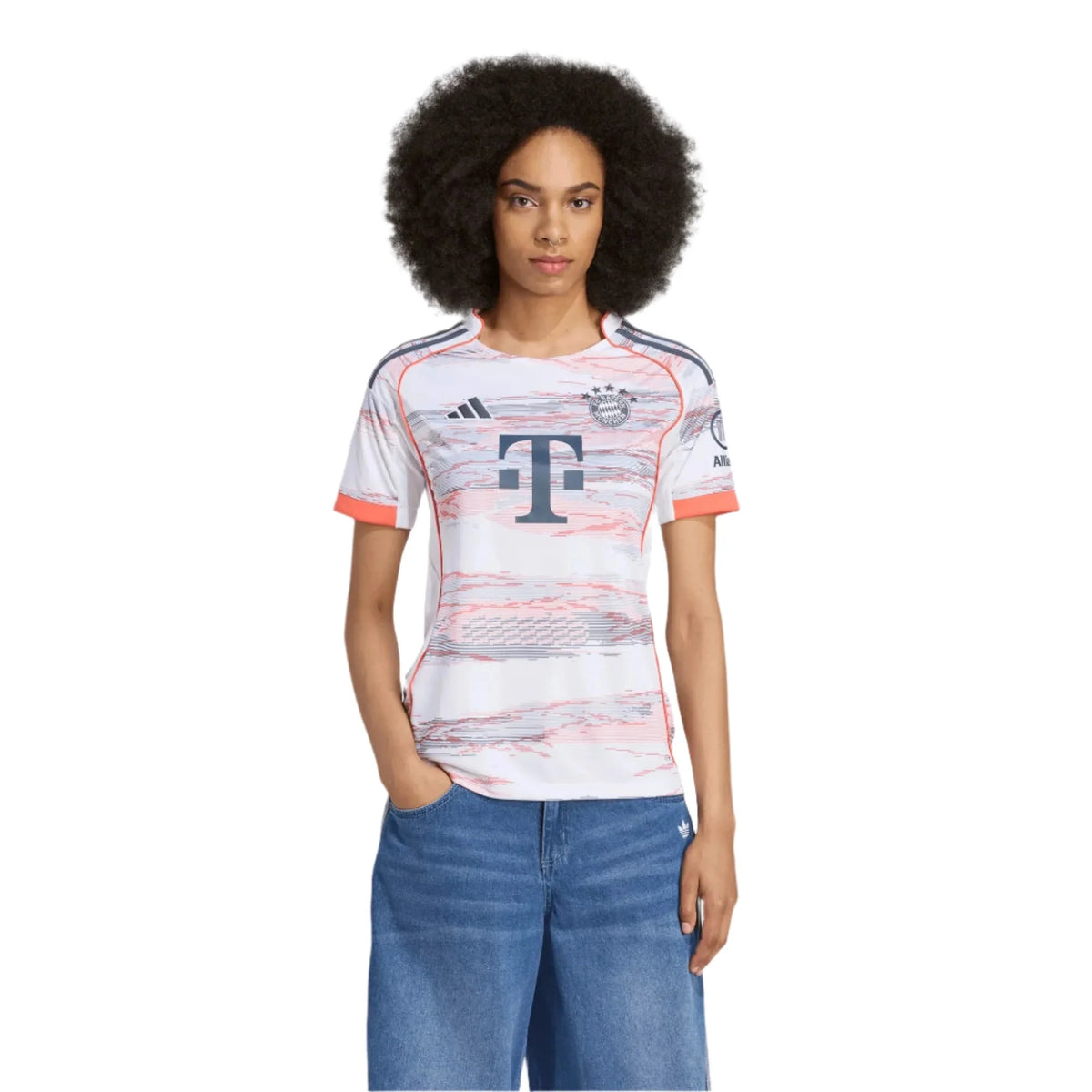 adidas 2025-26 Bayern Munich Women's Stadium Away Soccer Jersey