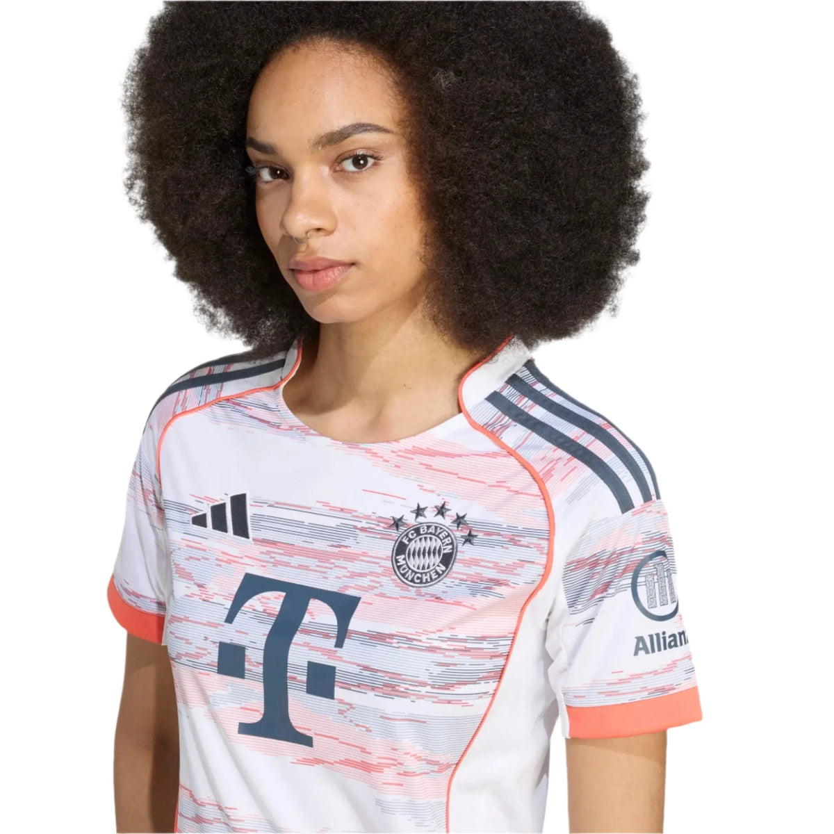 adidas 2025-26 Bayern Munich Women's Stadium Away Soccer Jersey