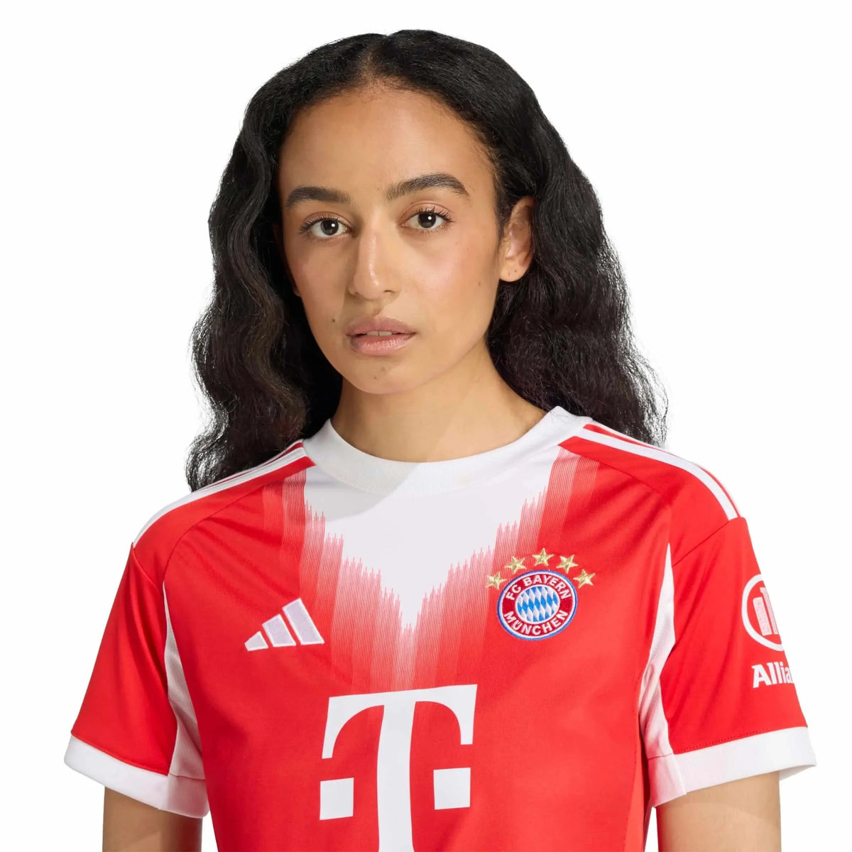 adidas 2025-26 Bayern Munich Women's Stadium Home Soccer Jersey