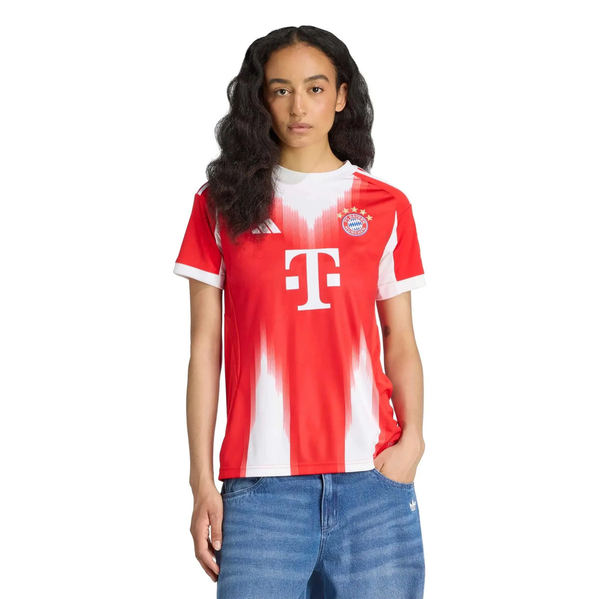 adidas 2025-26 Bayern Munich Women's Stadium Home Soccer Jersey