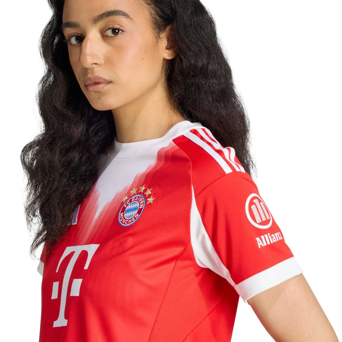 adidas 2025-26 Bayern Munich Women's Stadium Home Soccer Jersey