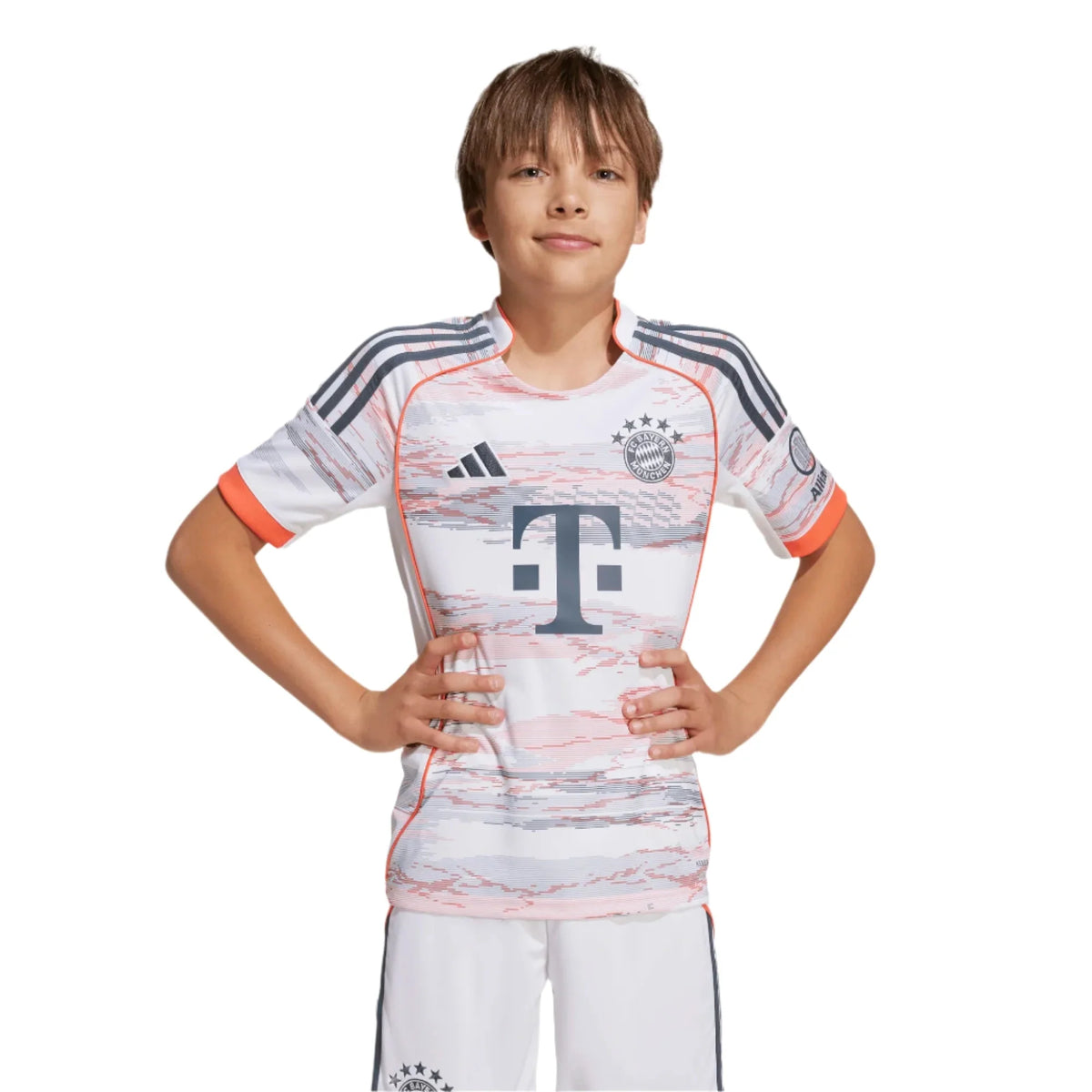 adidas 2025-26 Bayern Munich Youth Stadium Away Soccer Jersey