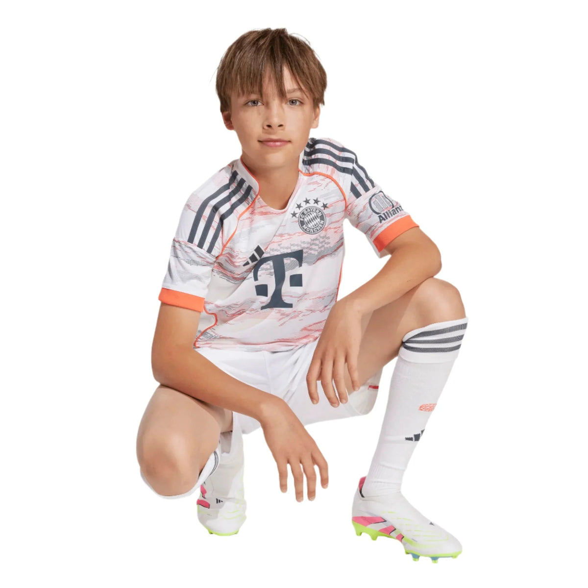 adidas 2025-26 Bayern Munich Youth Stadium Away Soccer Jersey