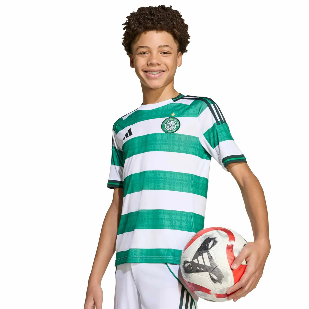 adidas 2025-26 Celtic Youth Stadium Home Soccer Jersey