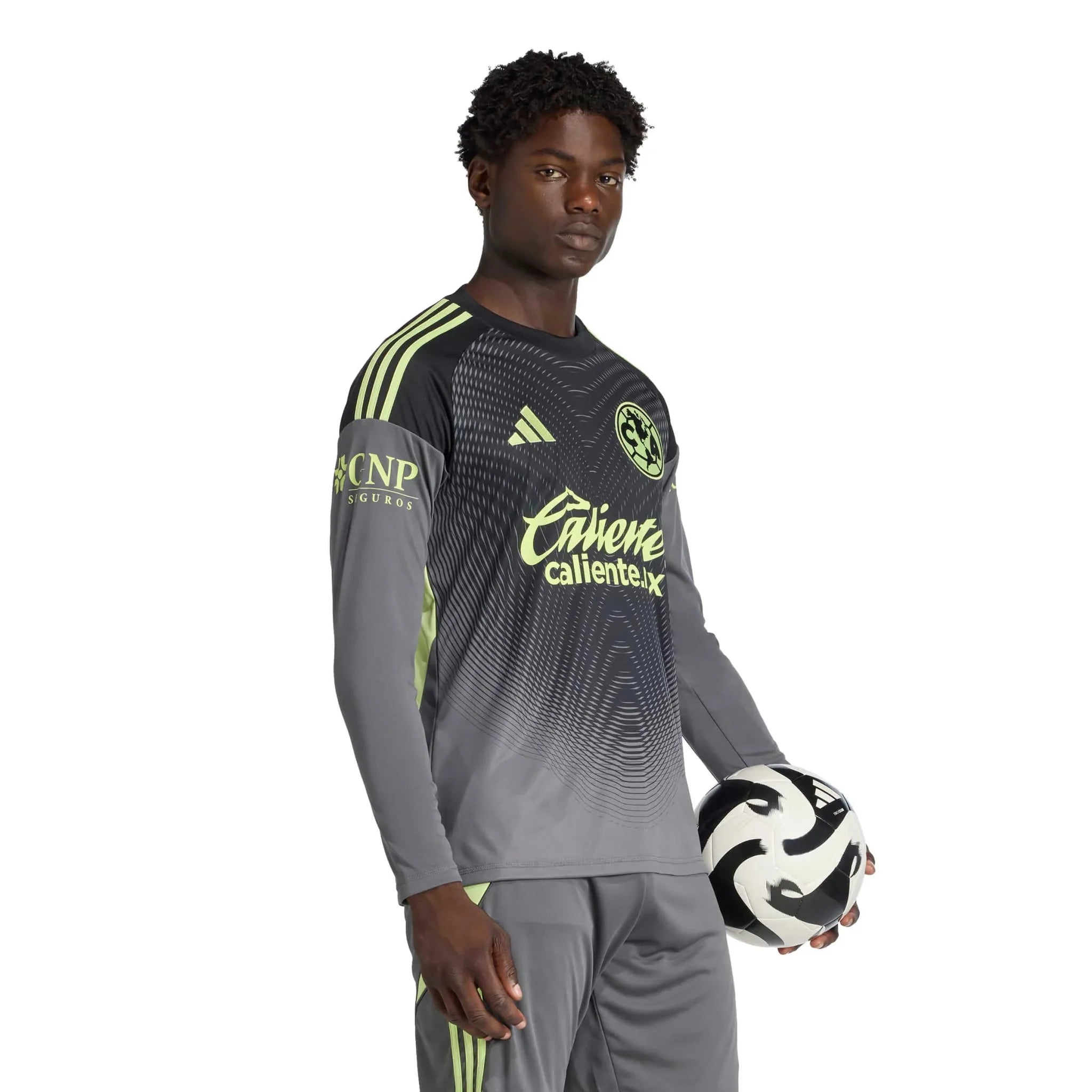 adidas 2025-26 Club America Men's Goalkeeper Long-Sleeve Soccer Jersey