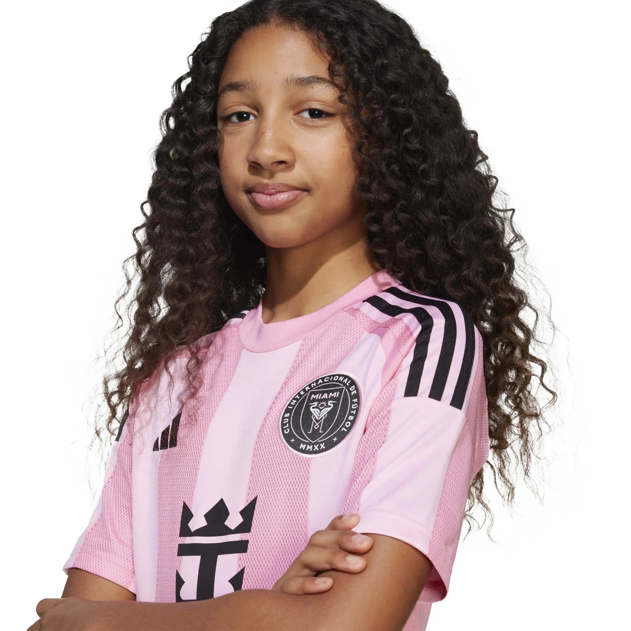 adidas 2025-26 Inter Miami Youth Messi #10 Stadium Home Soccer Jersey